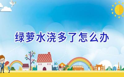 绿萝水浇多了怎么办插图 绿萝水浇多了怎么办插图