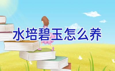 水培碧玉怎么养插图 水培碧玉怎么养插图