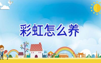 彩虹怎么养插图 彩虹怎么养插图