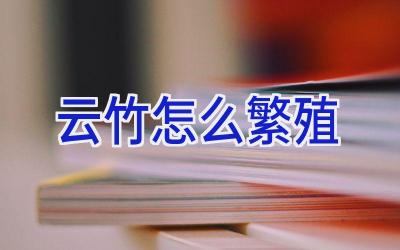 云竹怎么繁殖插图