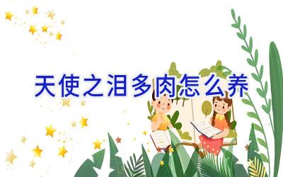 天使之泪多肉怎么养插图