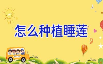 怎么种植睡莲插图 怎么种植睡莲插图