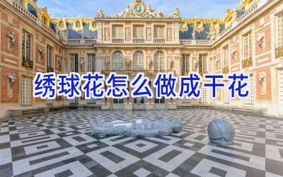 绣球花怎么做成干花插图