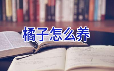 橘子怎么养插图