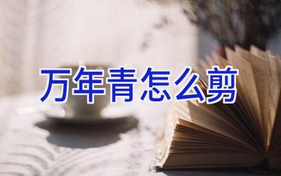 万年青怎么剪插图 万年青怎么剪插图