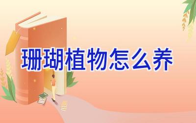 珊瑚植物怎么养插图