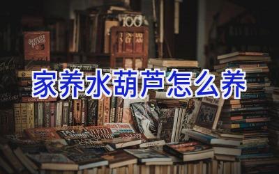 家养水葫芦怎么养插图