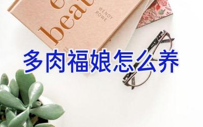 多肉福娘怎么养插图