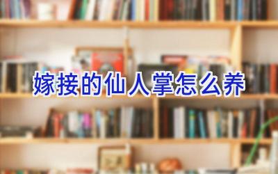 嫁接的仙人掌怎么养插图