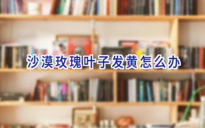 沙漠玫瑰叶子发黄怎么办插图