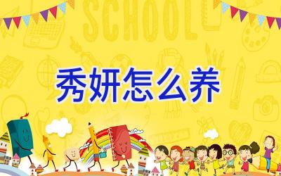 秀妍怎么养插图