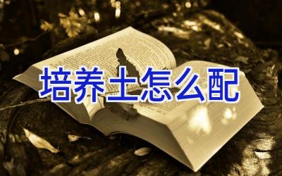 培养土怎么配插图