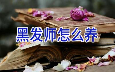 黑发师怎么养插图
