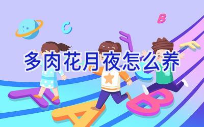 多肉花月夜怎么养插图